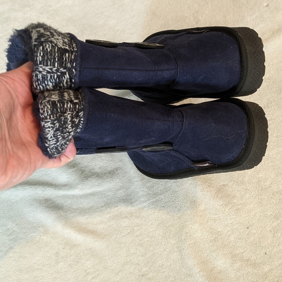 Navy blue boots - Picture 4 of 5